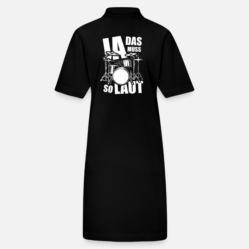 Ja, das muss so laut - Schlagzeug - Spruch Stanley/Stella Frauen Bio-Polokleid PAIGER