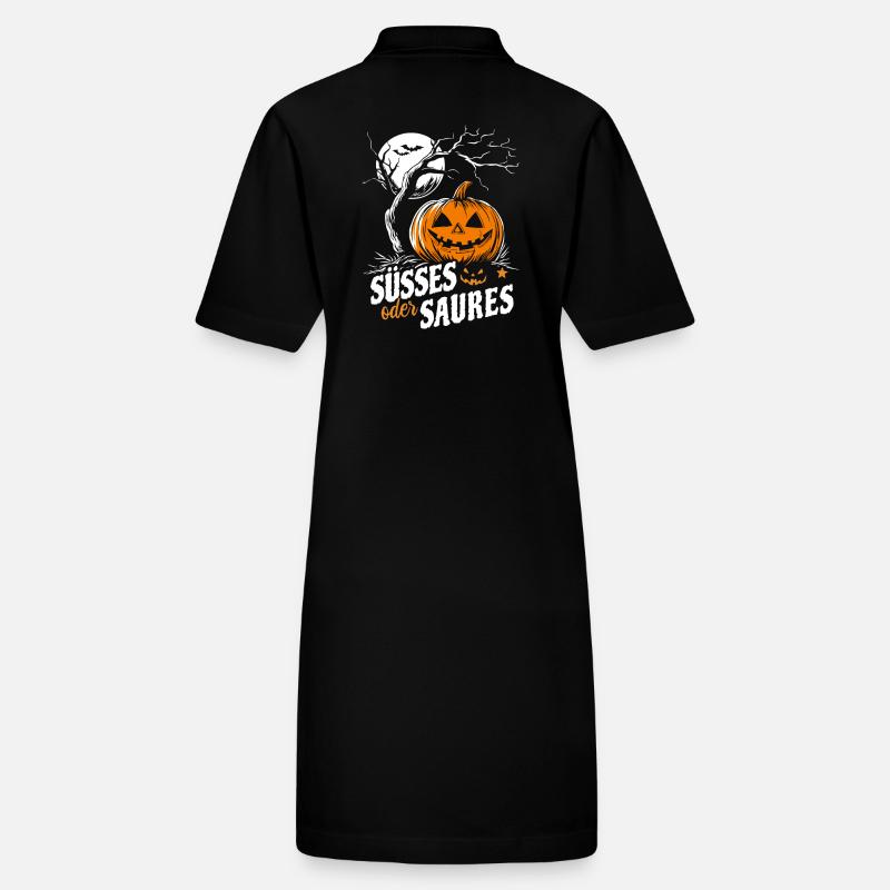 Halloween Kürbis - Süßes oder Saures Stanley/Stella Frauen Bio-Polokleid PAIGER