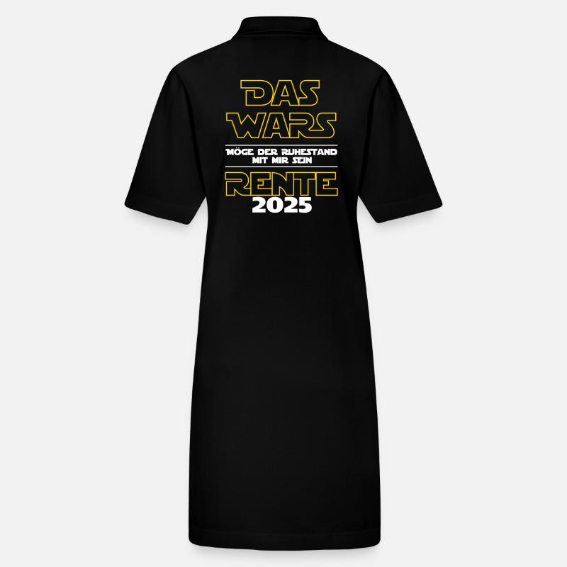 Das Wars Rente 2025 - Ich bin im Ruhestand Stanley/Stella Frauen Bio-Polokleid PAIGER