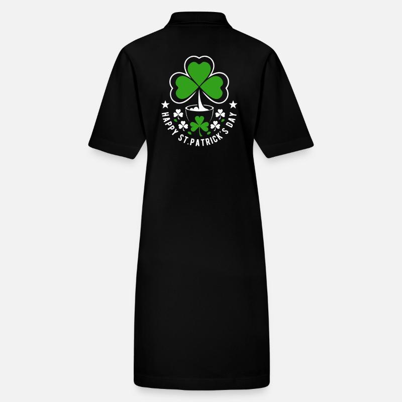 Bonne Saint-Patrick - Shamrock - Irlande Robe polo bio PAIGER Stanley/Stella Femme