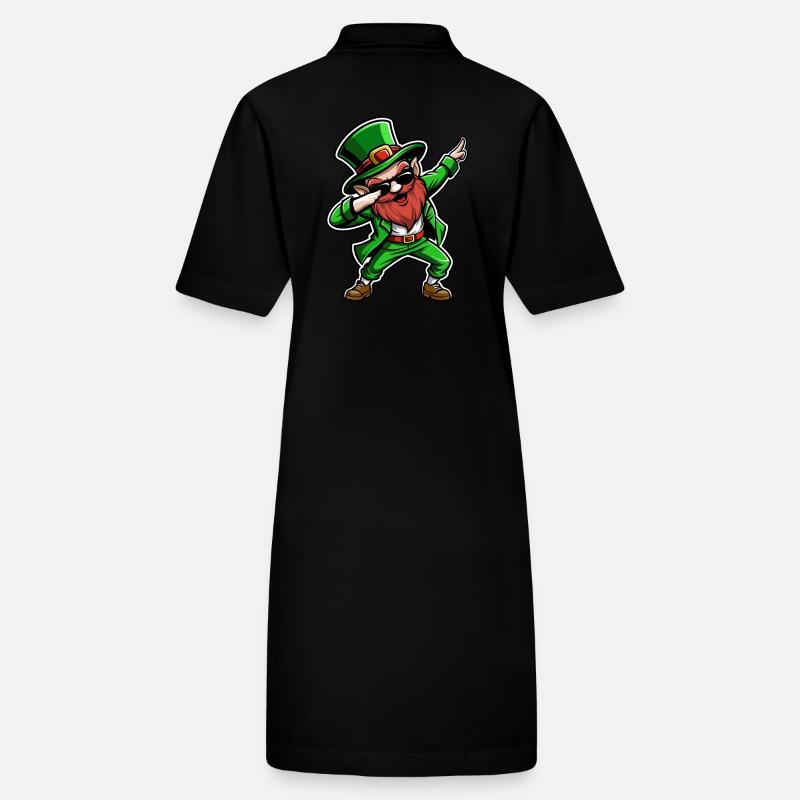 Dabbing Leprechaun - St. Patrick's Day - Irland Stanley/Stella Frauen Bio-Polokleid PAIGER
