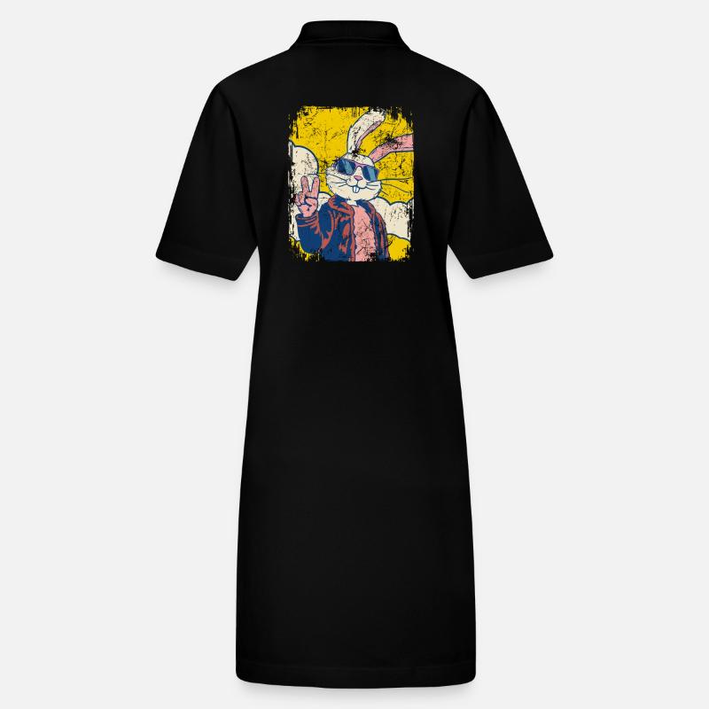 Cool Easter Bunny - Easter Egg - Gift Stanley/Stella PAIGER Organic Women’s Polo Dress
