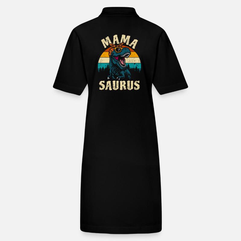 Mama Saurus - T-Rex - Tyrannosaurus - Geschenk Stanley/Stella Frauen Bio-Polokleid PAIGER
