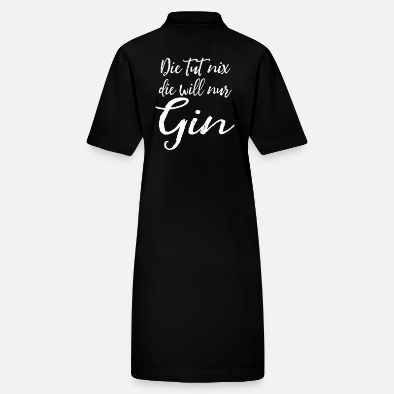 Die tut nix, die will nur Gin - Damen Spruch Stanley/Stella Frauen Bio-Polokleid PAIGER