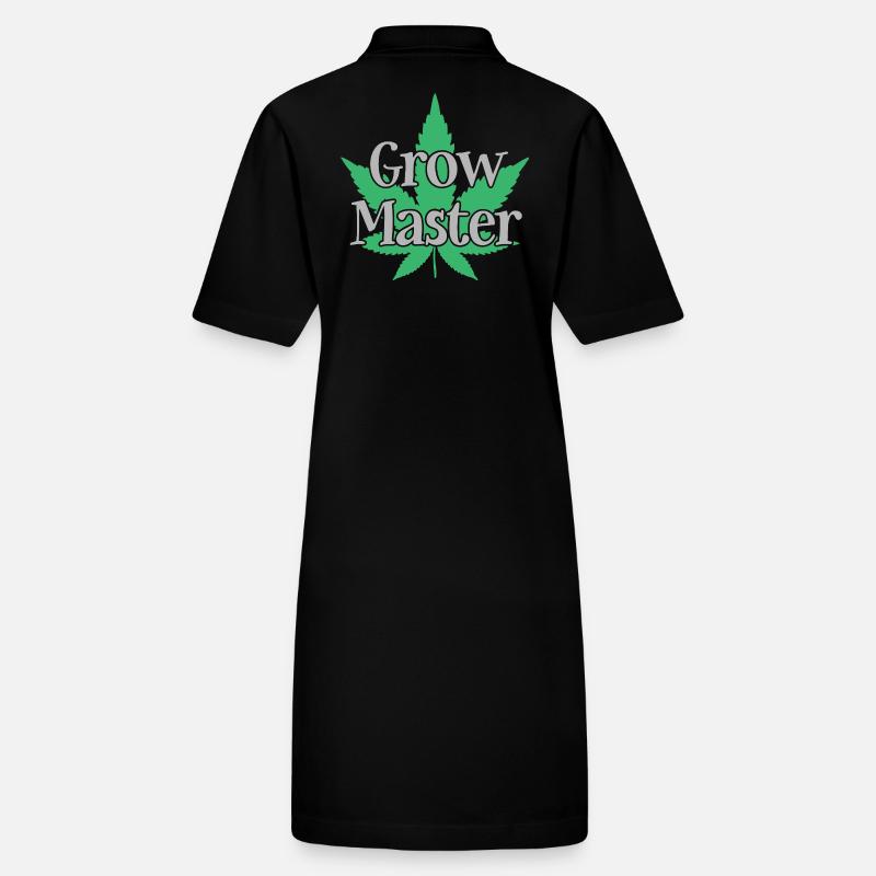 Grow Master - Cannabis - Marijuana - Marihuana Stanley/Stella Frauen Bio-Polokleid PAIGER