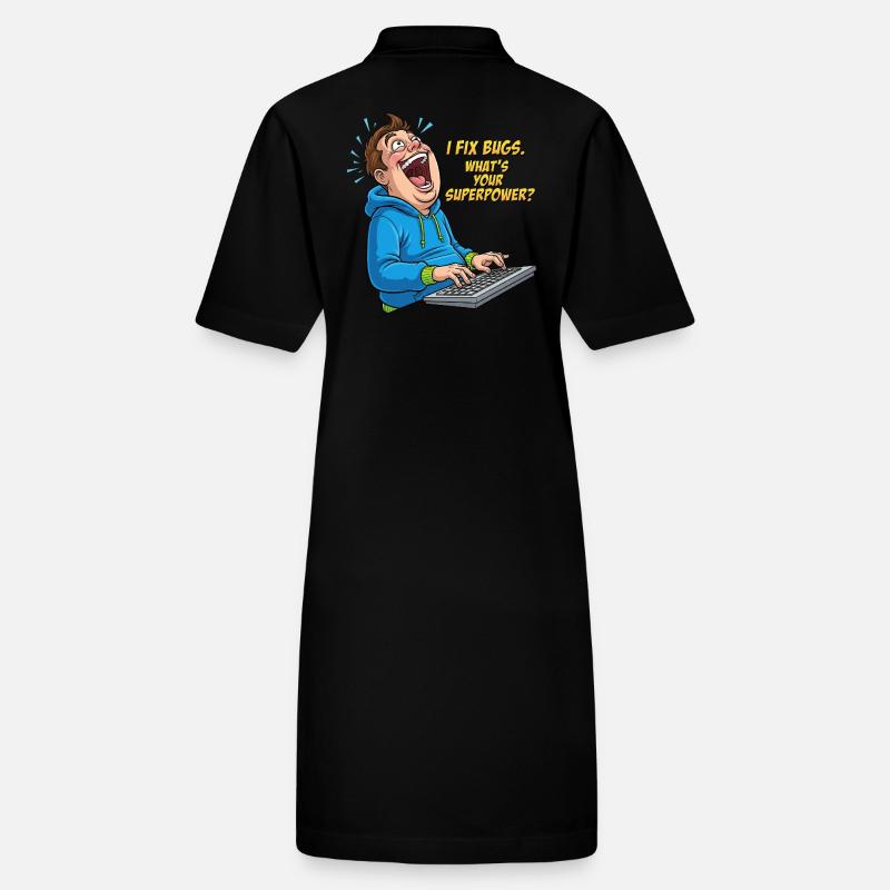 Bugfixer Power: Dein Superhelden-Skill! Stanley/Stella Frauen Bio-Polokleid PAIGER