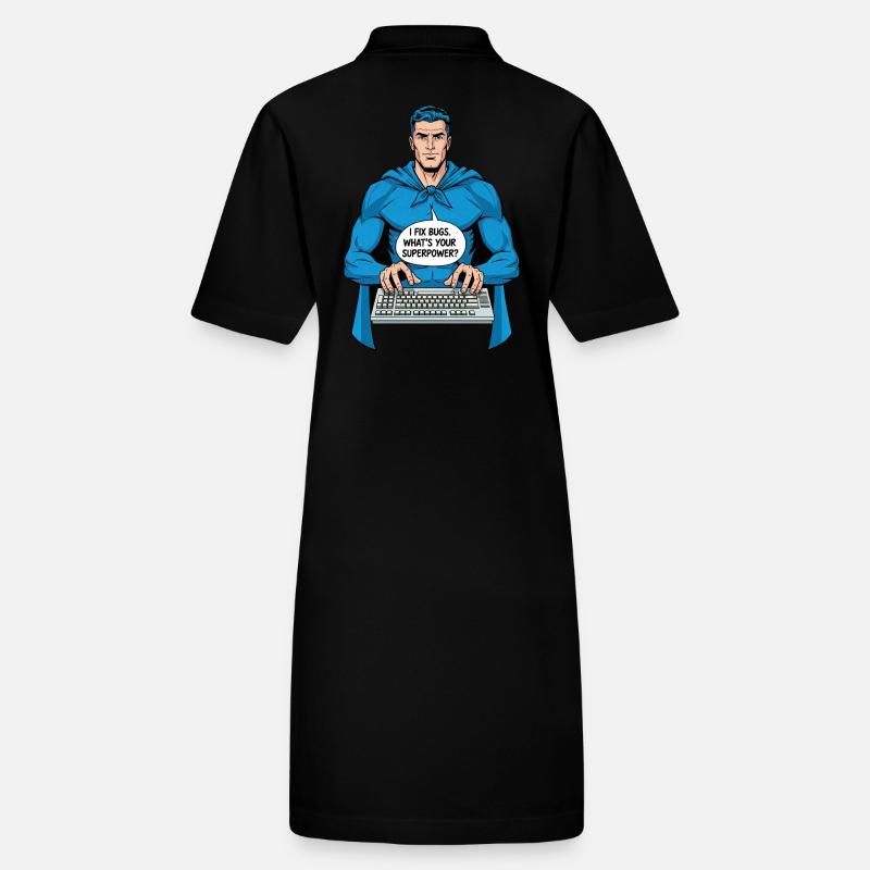 Super-héros : Je corrige des bugs ! Robe polo bio PAIGER Stanley/Stella Femme