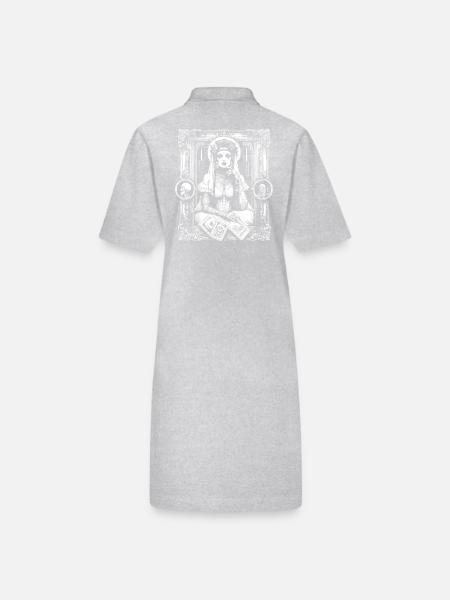Victorian Tarot Chart - Stanley/Stella PAIGER Organic Women’s Polo Dress - black - Back