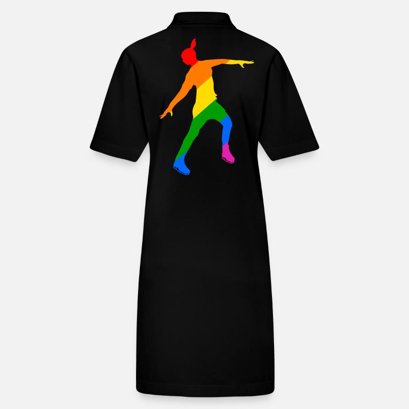 Magie arc-en-ciel sur lames : Élégante princesse des glaces Robe polo bio PAIGER Stanley/Stella Femme