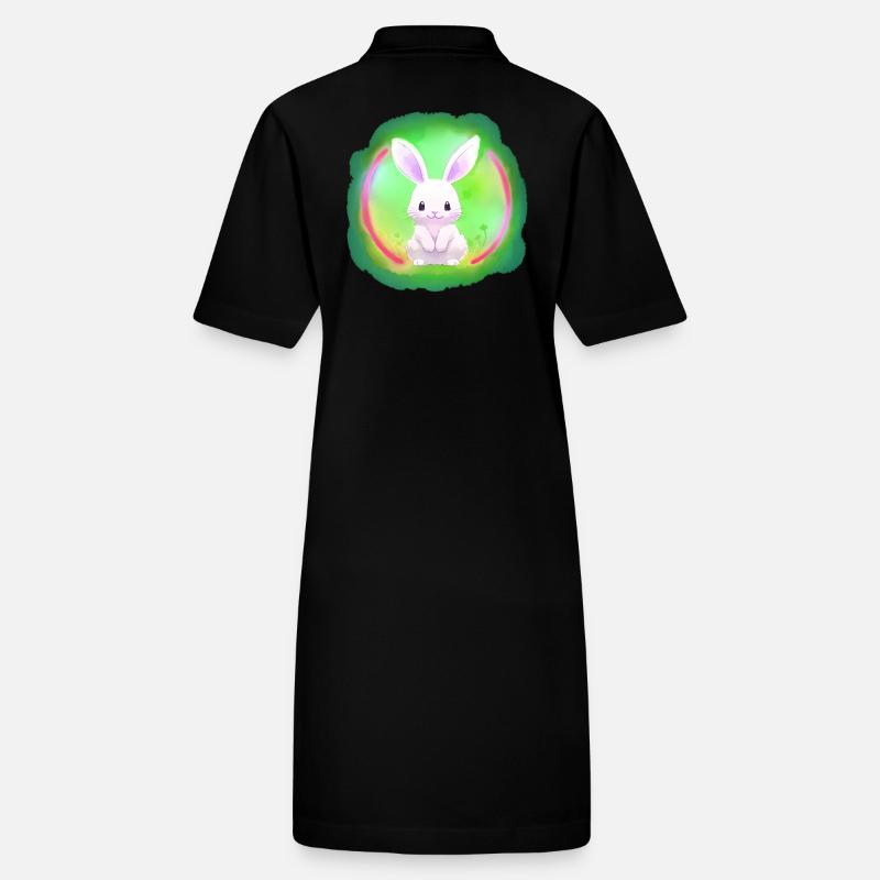 Lièvre, Lapin, Blanc, Blanc, Blanc Robe polo bio PAIGER Stanley/Stella Femme