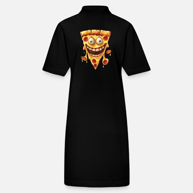 Funny pizza with a big smile Stanley/Stella PAIGER Organic Women’s Polo Dress