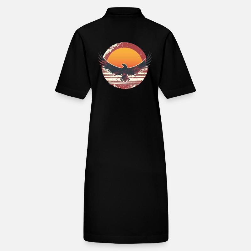 Sublime eagle in sunset Stanley/Stella PAIGER Organic Women’s Polo Dress