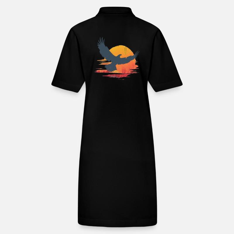 Majestic eagle in sunset Stanley/Stella PAIGER Organic Women’s Polo Dress