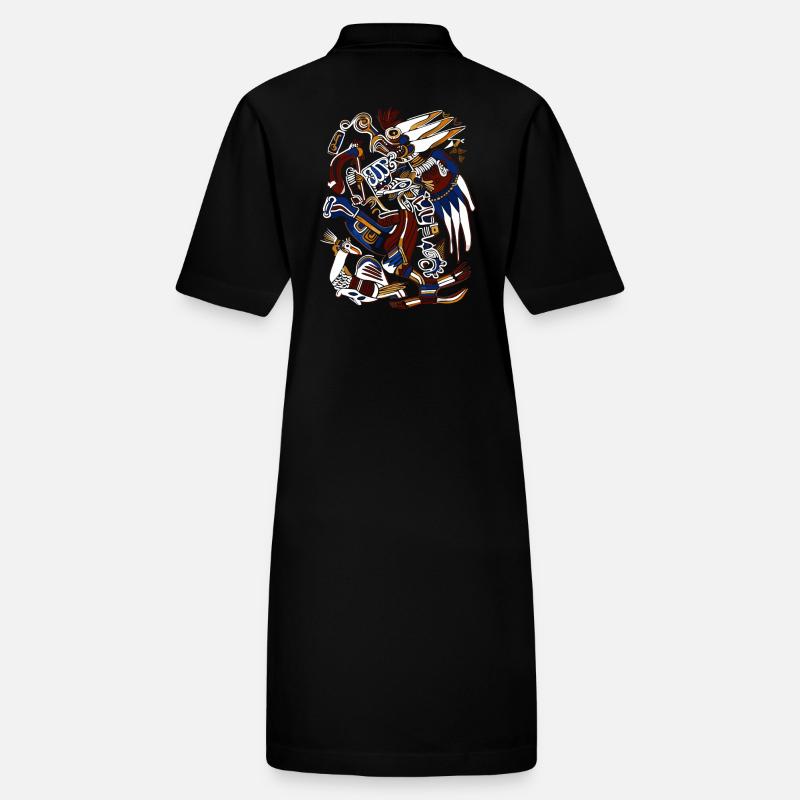 Aztec God Ancient Mythology Huitzilopochtli Stanley/Stella PAIGER Organic Women’s Polo Dress