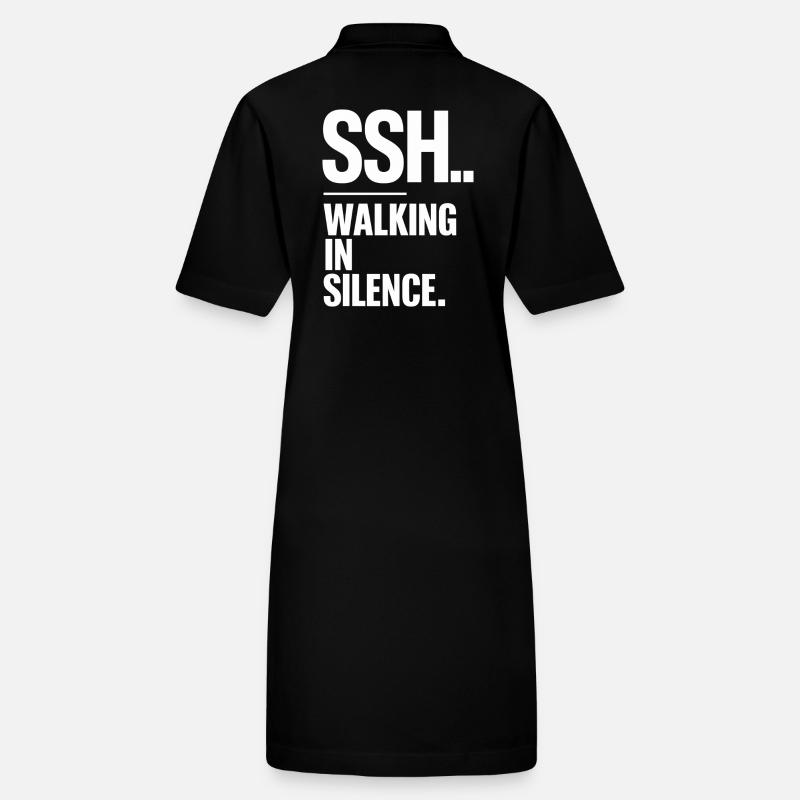SSH.. Spazieren in Stille Silent Walking Stanley/Stella Frauen Bio-Polokleid PAIGER