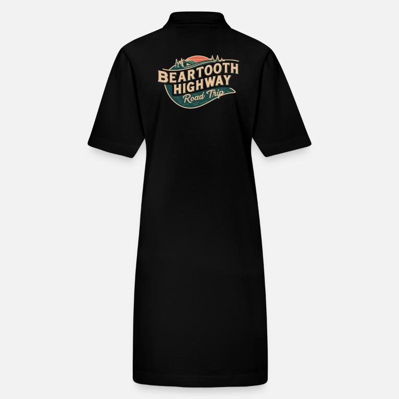 Beartooth Highway Road Trip Abenteuer Stanley/Stella Frauen Bio-Polokleid PAIGER