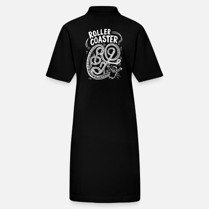 Roller Coaster Rider Fun Ride Stanley/Stella PAIGER Organic Women’s Polo Dress