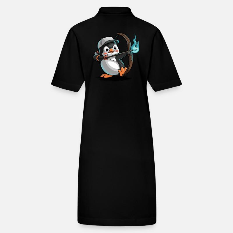 Pinguin Mit Pfeil Und Bogen Stanley/Stella Frauen Bio-Polokleid PAIGER