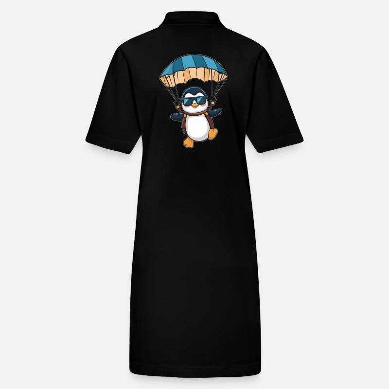 Cooler Pinguin Mit Fallschirm Stanley/Stella Frauen Bio-Polokleid PAIGER