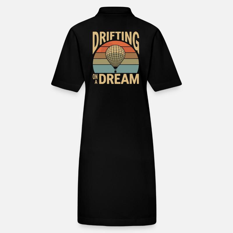 Heißluftballon Inspiration Zitat - Drifting On A Stanley/Stella Frauen Bio-Polokleid PAIGER