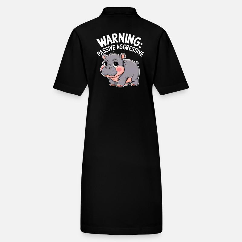 Moo Deng Vorsicht: Passiv Aggressiv Stanley/Stella Frauen Bio-Polokleid PAIGER