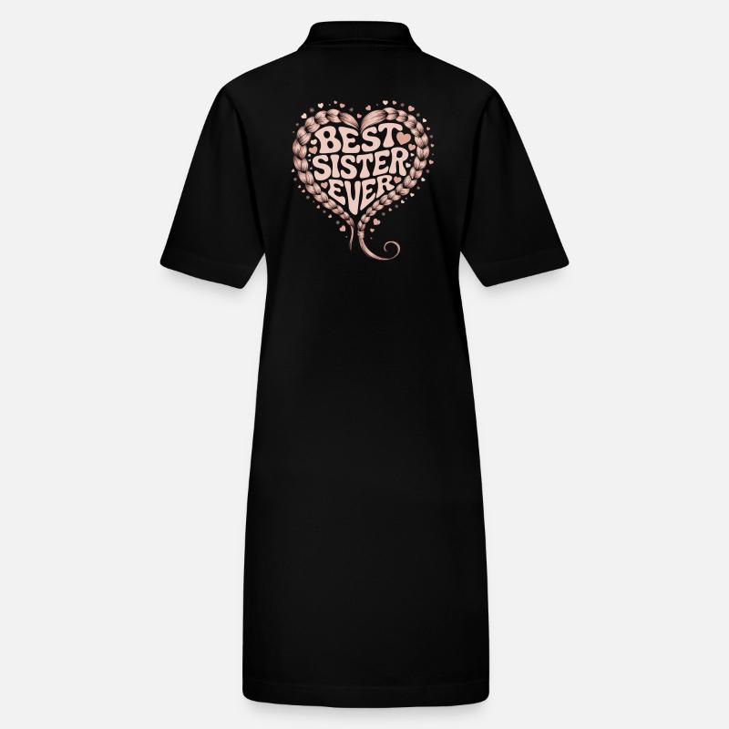Beste Schwester Best Sister Ever Herz Stanley/Stella Frauen Bio-Polokleid PAIGER