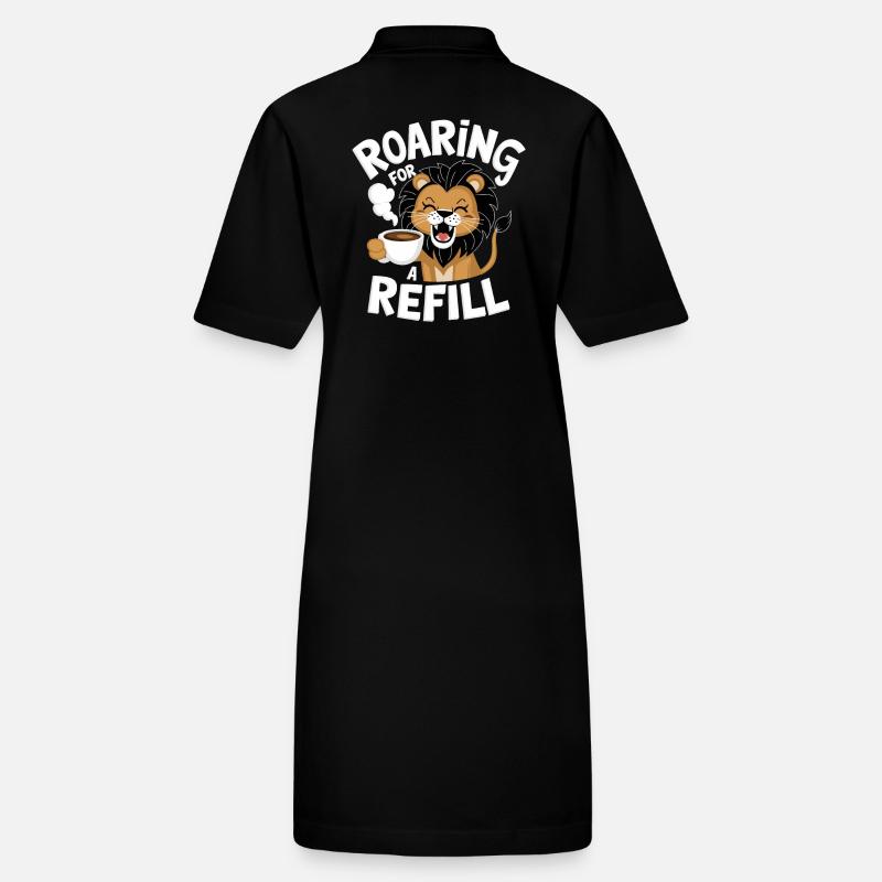 Kaffee Löwe - Roaring For A Refill Stanley/Stella Frauen Bio-Polokleid PAIGER