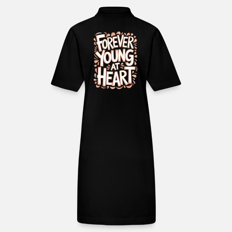 Forever Young at Heart Birthday Getting Older Stanley/Stella PAIGER Organic Women’s Polo Dress