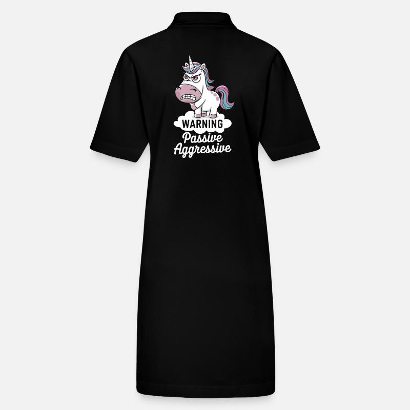 Warning Passive Aggressive Unicorn Stanley/Stella PAIGER Organic Women’s Polo Dress