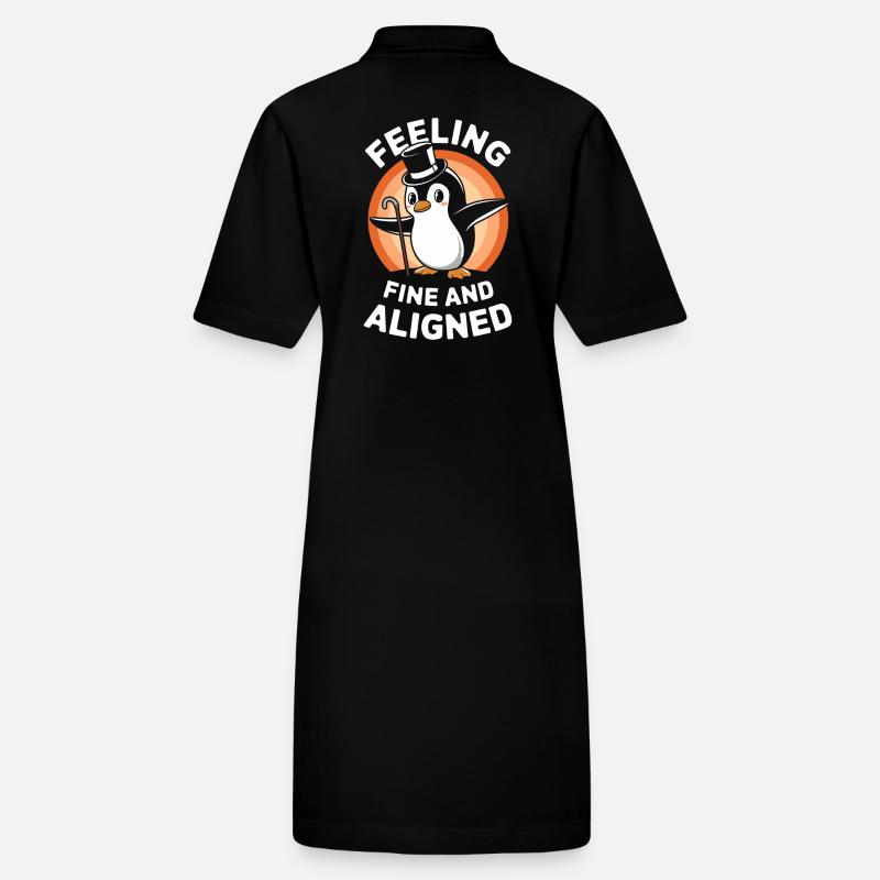 Feeling Fine And Aligned Penguin Charming Stanley/Stella PAIGER Organic Women’s Polo Dress