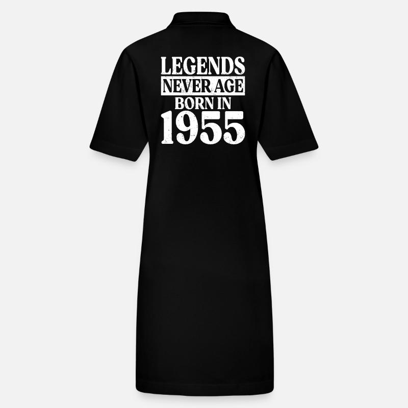 Legends Never Get Old Birthday 1955 Stanley/Stella PAIGER Organic Women’s Polo Dress