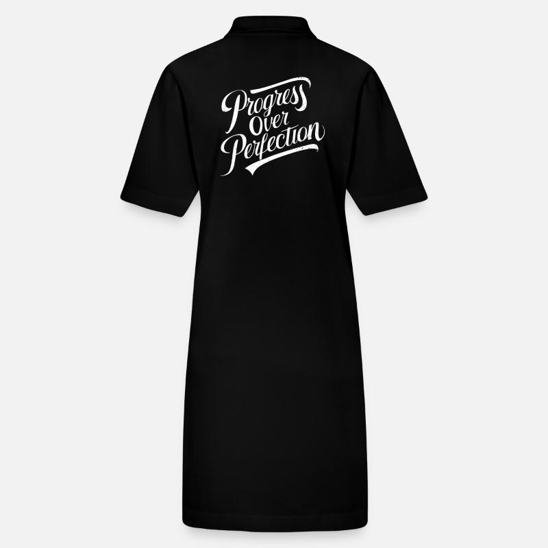 Progress over perfection Motivation Stanley/Stella PAIGER Organic Women’s Polo Dress