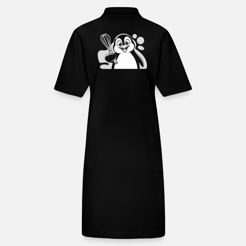 Cheerful penguin with whisk in hand Stanley/Stella PAIGER Organic Women’s Polo Dress