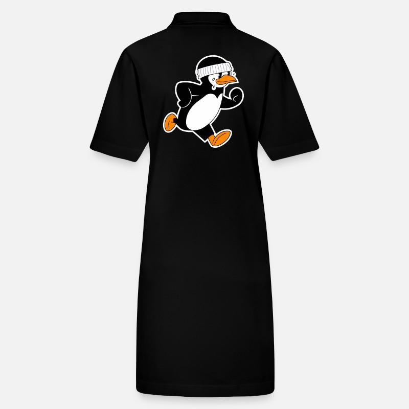 Funny running penguin with headband Stanley/Stella PAIGER Organic Women’s Polo Dress