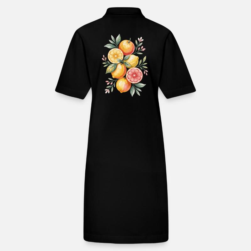 Citrons et oranges Oeuvres Robe polo bio PAIGER Stanley/Stella Femme