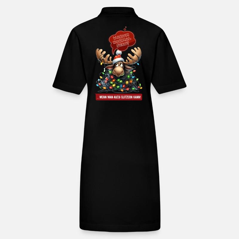 DRÔLE D’ORIGNAL | Pull de Noël | pull moche Robe polo bio PAIGER Stanley/Stella Femme
