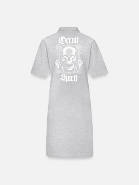 Skull Bone Pendulums - Stanley/Stella PAIGER Organic Women’s Polo Dress - black - Back
