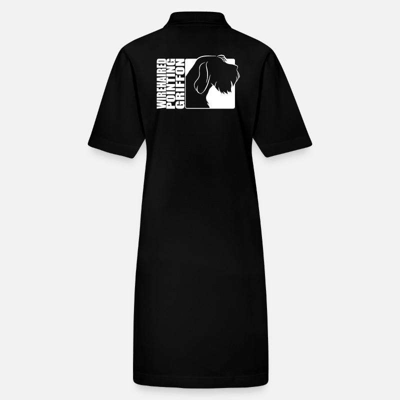 Wirehaired Pointing Griffon Profil Hunde Jagdhund Stanley/Stella Frauen Bio-Polokleid PAIGER