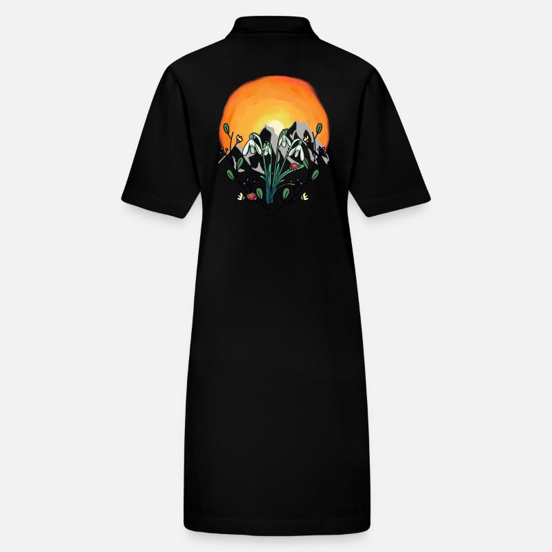 Sunshine Spring Snowdrops Alps Stanley/Stella PAIGER Organic Women’s Polo Dress
