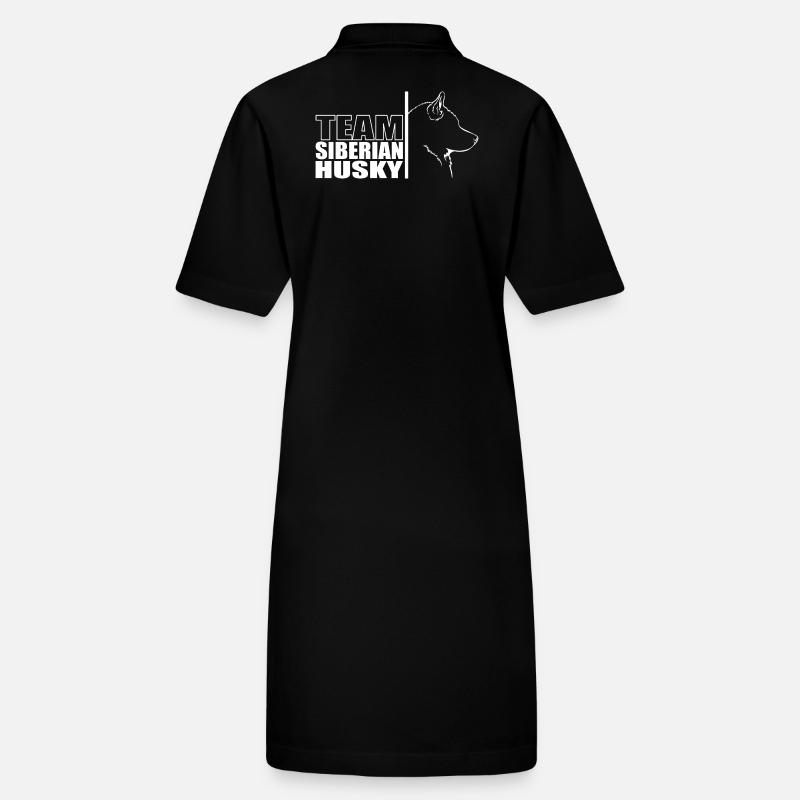 TEAM Husky de Sibérie Chien Wilsigns Robe polo bio PAIGER Stanley/Stella Femme