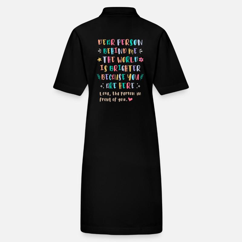 Le monde est plus beau parce que vous êtes ici Robe polo bio PAIGER Stanley/Stella Femme