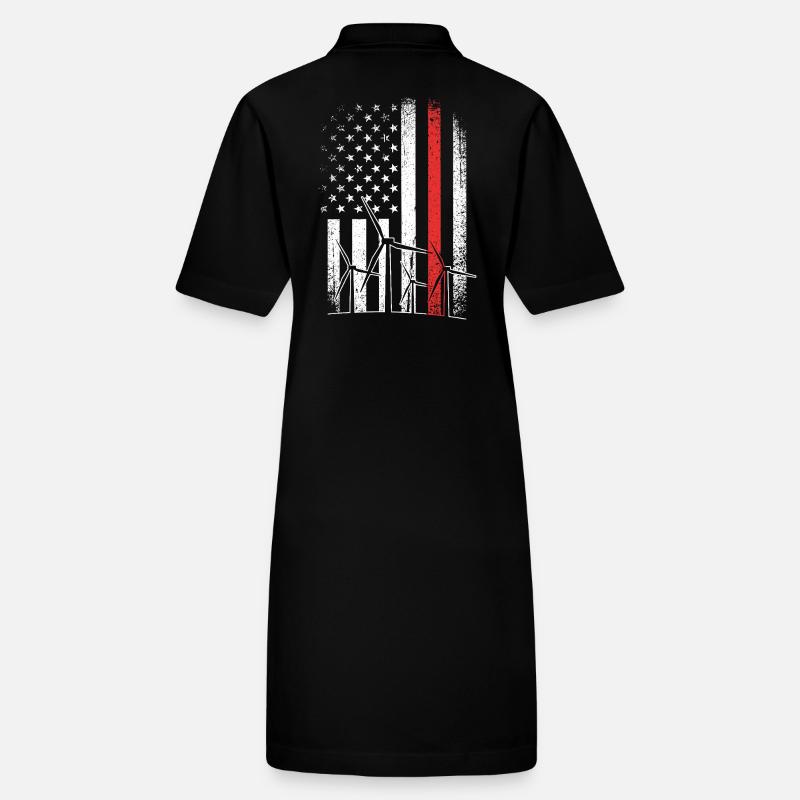 Windenergie Windkraft Windrad Stanley/Stella Frauen Bio-Polokleid PAIGER