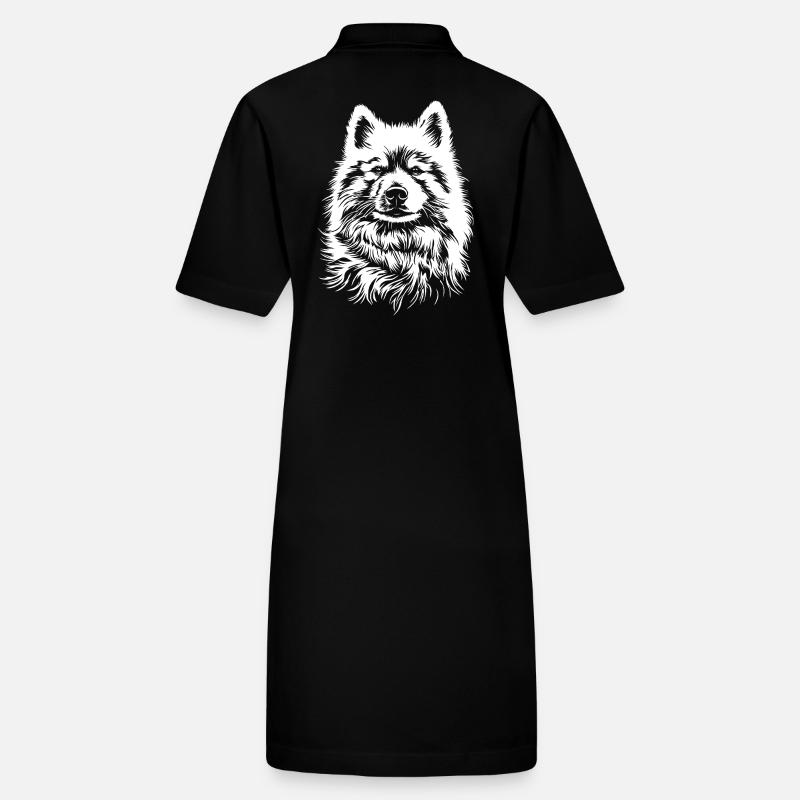 Samoyède Portrait Chien Chien Samoyède Robe polo bio PAIGER Stanley/Stella Femme
