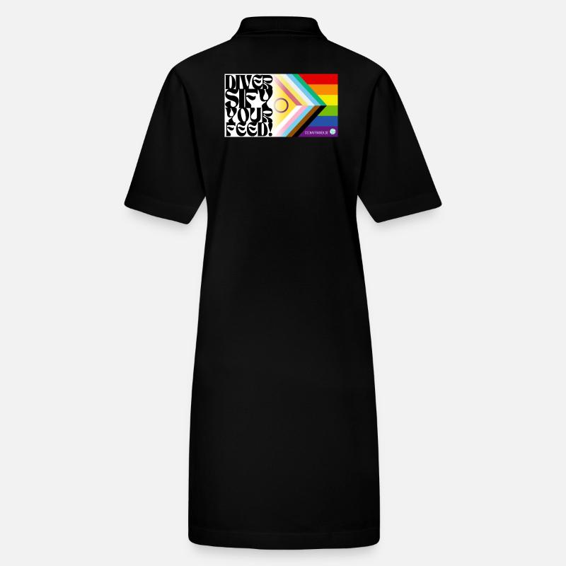 🌈♿ Pride & Disability – Including Flag Stanley/Stella PAIGER Organic Women’s Polo Dress