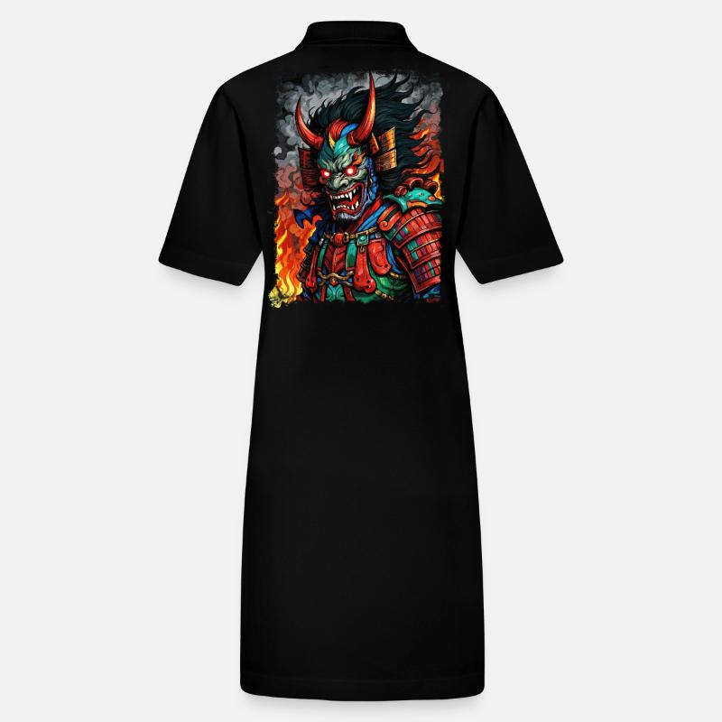 Devil Oni Mask Stanley/Stella PAIGER Organic Women’s Polo Dress