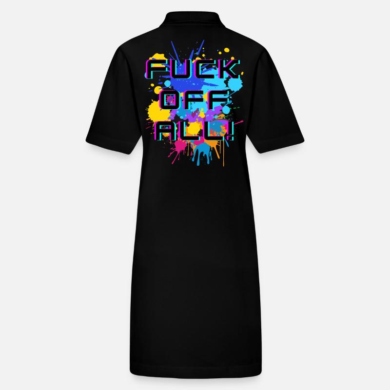 Texte expressif avec une explosion de couleurs Robe polo bio PAIGER Stanley/Stella Femme