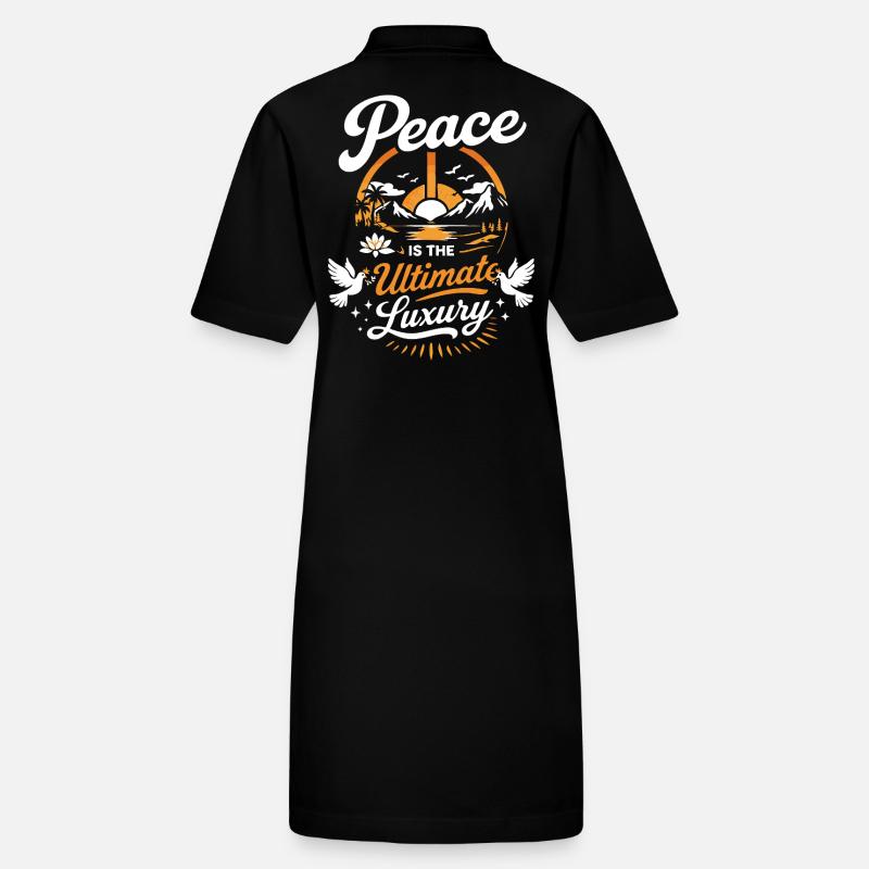 Peace Is the Ultimate Luxury – Starkes Statement Stanley/Stella Frauen Bio-Polokleid PAIGER