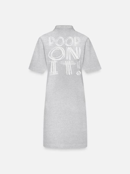 Irony and cheekiness fucked on it - Stanley/Stella PAIGER Organic Women’s Polo Dress - black - Back