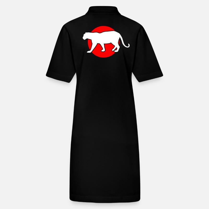 Großkatze Berglöwe Stanley/Stella Frauen Bio-Polokleid PAIGER