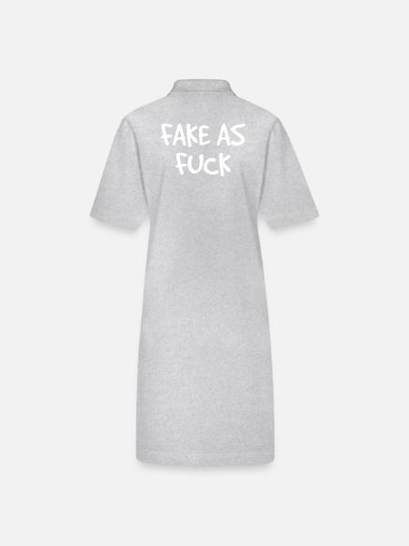 wrong like shit - Stanley/Stella PAIGER Organic Women’s Polo Dress - black - Back
